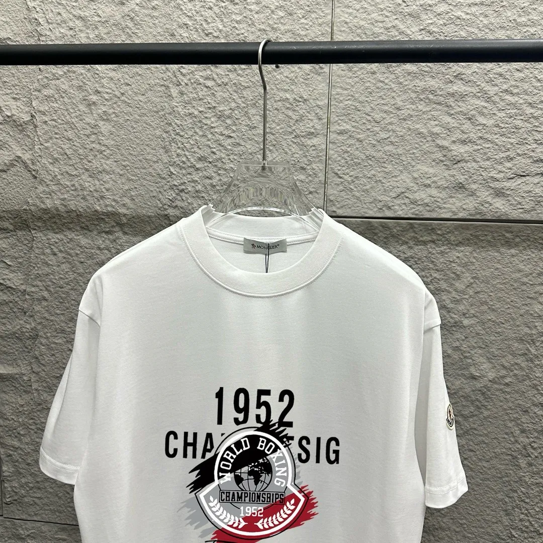 Moncle* *2025 New Arrival Classic Black White T Same Style Size： S （90-130 ） M （120-150 ） L （140-165 ） XL （160-180 ） XXL （180-210 ） ：Black White